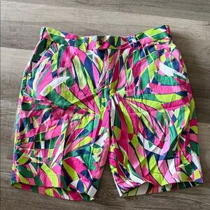 Men’s Vibrant Leaf Print golf Shorts size 34 loudmouth